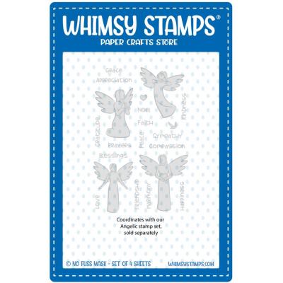 Whimsy Stamps NoFuss Masks - Angelic